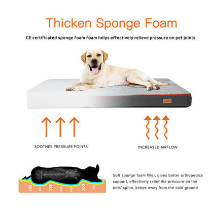 Large Memory Foam Dog Bed