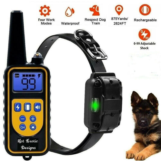 Shock Collar W/ Rechargeable Remote