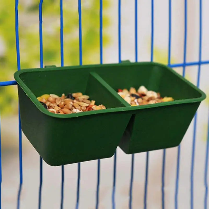 2 In1 Bird Food Water Bowl