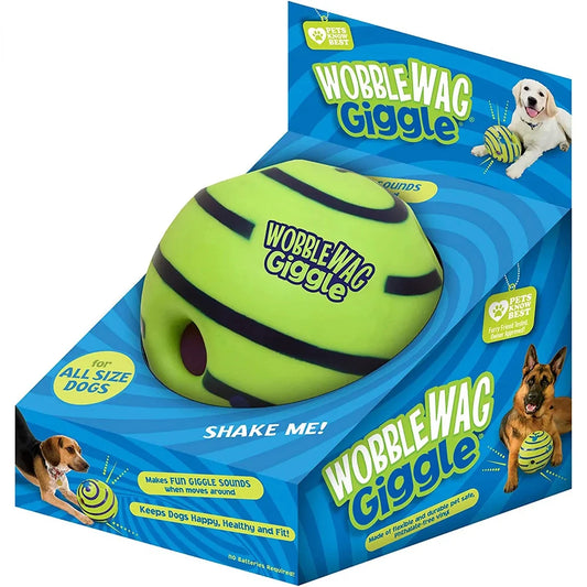 Wobble Wag Glow Ball Interactive Dog Toy