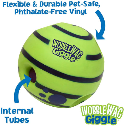 Wobble Wag Glow Ball Interactive Dog Toy