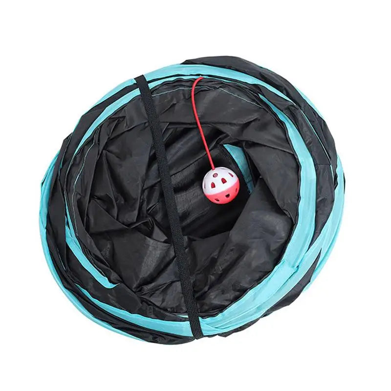 3-Way Collapsible Cat Tube With Ball