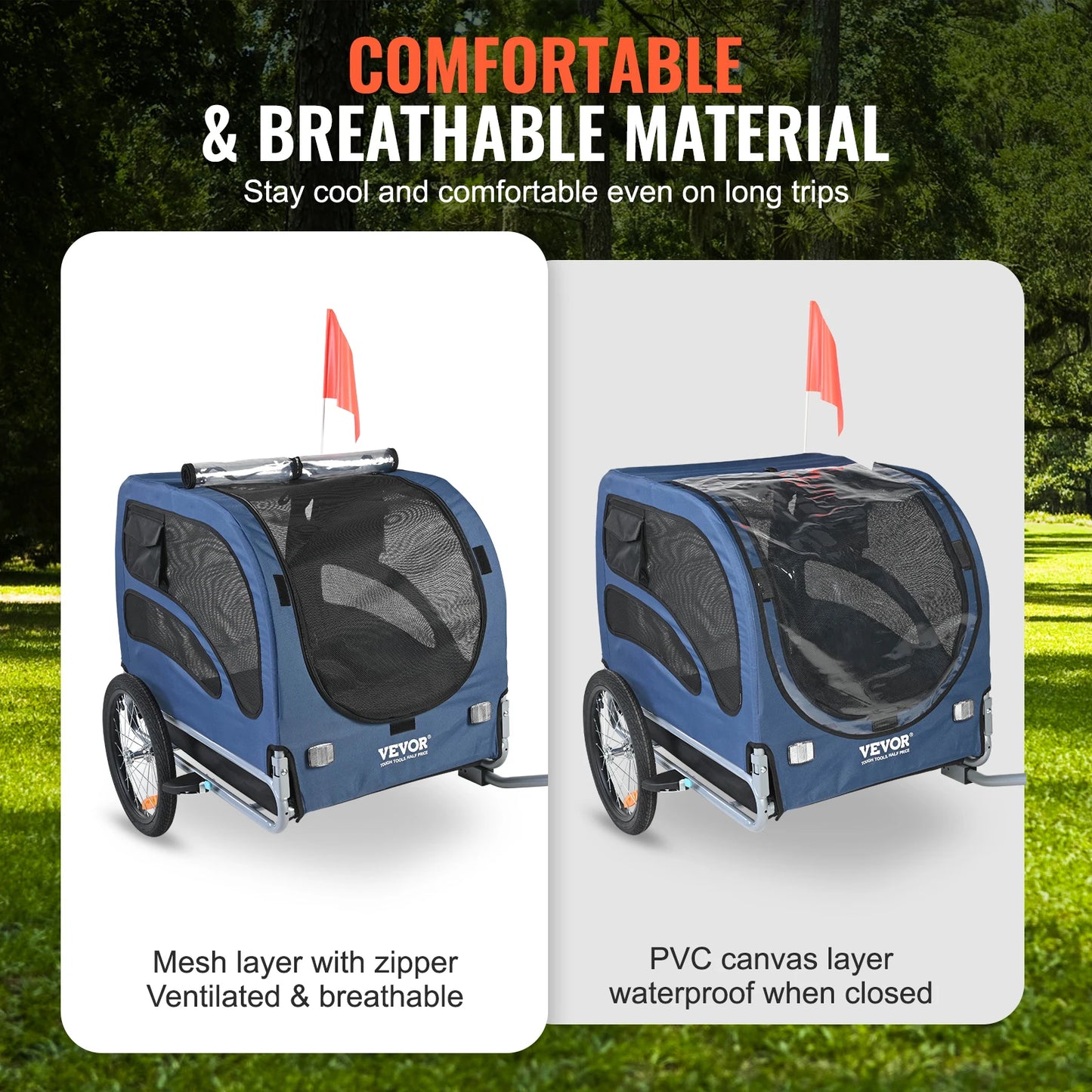 Collapsible Dog Bike Trailer