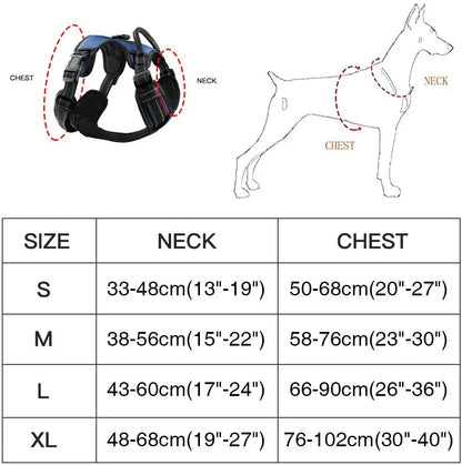 Adjustable Reflective Dog Harness