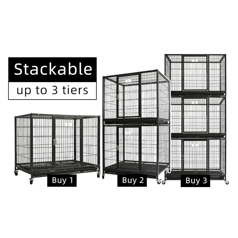 37 inch Stackable Open Top Dog Cage