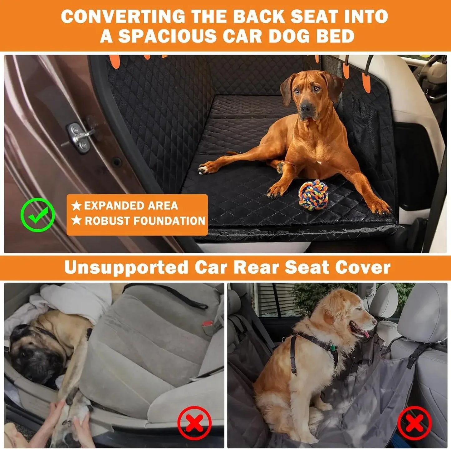 Back Seat Dog Bed