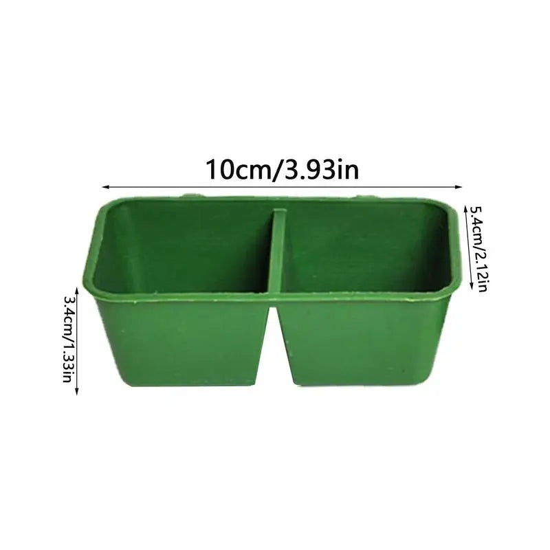 2 In1 Bird Food Water Bowl