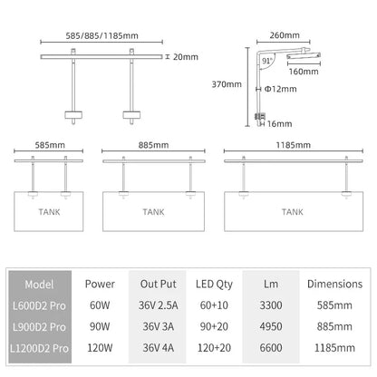 Aquarium LED Grow Lamp for Plants