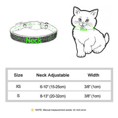 Rhinestone Cats Collars with Bell