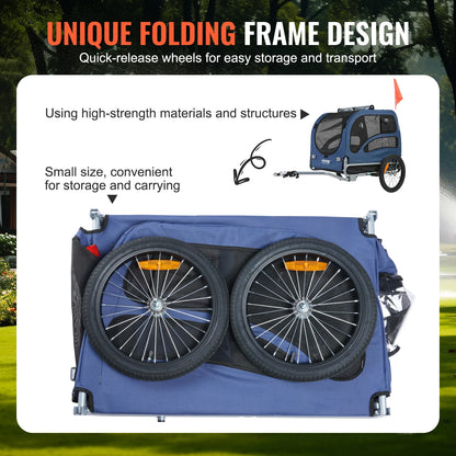 Collapsible Dog Bike Trailer