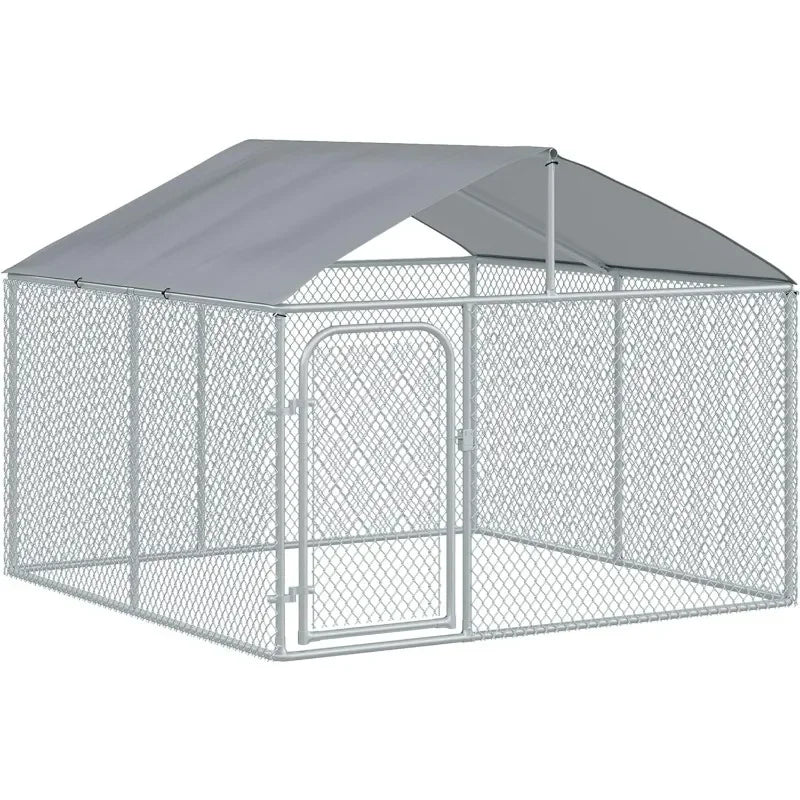 Large Dog Kennel with Waterproof Cover