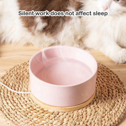 Electric Heated Ceramic Water Bowl